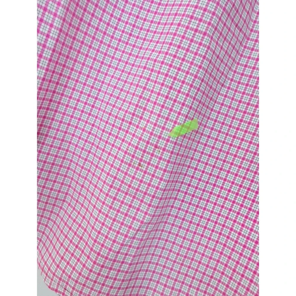 READ Ralph Lauren Mens Pony Pink Plaid Button Down‎ Shirt Long Sleeve Top M